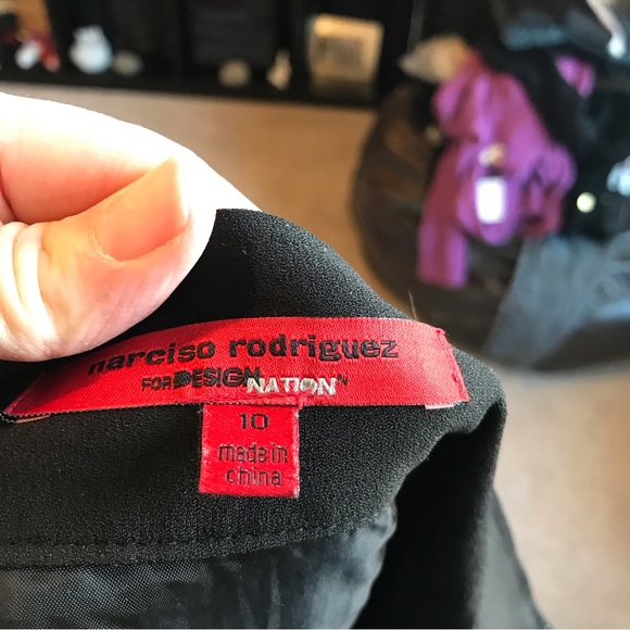 Narciso Rodriguez for Design Nation Metallic A Line Skirt - Picture 4 of 10